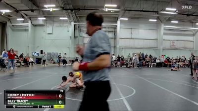 72 lbs Round 1 (8 Team) - Stevey J Mytych, Mat Assassins vs Billy Tracey, Warhawks Wrestling