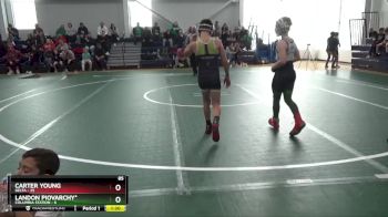 85 lbs Round 3 (6 Team) - Carter Young, Delta vs Landon Piovarchy*, Columbia Station