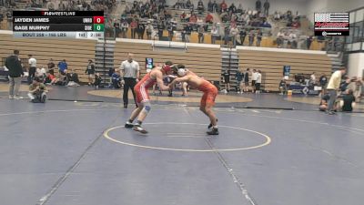 165 lbs Consi Of 16 #2 - Jayden James, Unrostered - KD Trained vs Gage Murphy, Southern Illinois