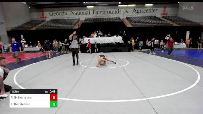 110 lbs Consi Of 4 - Roman Stewart-Evans, Georgia vs Ethan Grizzle, Dragons Junior Wrestling Club