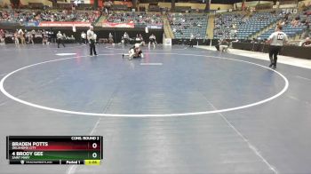 125 lbs Cons. Round 2 - Braden Potts, Oklahoma City vs 4 Brody Gee, Saint Mary