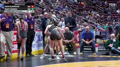 130 lbs First Round - Faith Gladfelter, Delone Catholic-G vs Maizy Mikeska, Derry Area-G