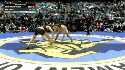 150 lbs Semifinal - Brigham Cookson, Mountain View UT vs Ben Ziola, Omaha Skutt Catholic