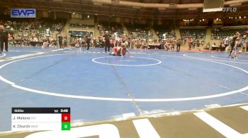 160 lbs Round Of 16 - Jeremiah Malone, Grove Takedown Club vs Kenzie Church, Skiatook Youth Wrestling