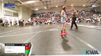 61 lbs Quarterfinal - Beau Fisher, HURRICANE WRESTLING ACADEMY vs Hudson Hood, Collinsville Cardinal Youth Wrestling