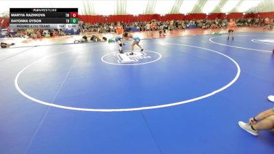 138 lbs Round 4 (10 Team) - Maryia Razhkova, Mille Lacs vs Dayonna Dyson, Franklin Central