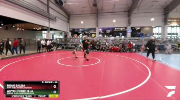 46 lbs Quarterfinal - Aliyah Chinchilla, Spring Klein Wrestling Club vs Noah Saliba, Katy Area Wrestling Club