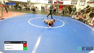 55 lbs Rr Rnd 2 - Oakley Anno, Locust Grove Youth Wrestling vs Evelyn Pierce, Verdigris