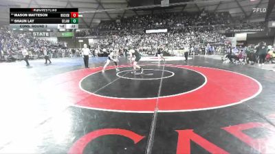 Boys 2A 175 lbs Cons. Round 3 - Mason Matteson, West Valley (Spokane) vs Shaun Lay, Selah
