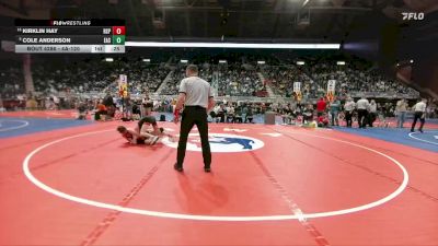4A-120 lbs Cons. Round 3 - Cole Anderson, Cheyenne East vs Kirklin Hay, Rock Springs