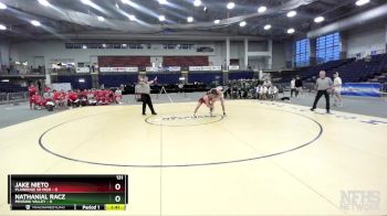 131 lbs Finals (4 Team) - Nathanial Racz, Minisink Valley vs Jake Nieto, Plainedge Sr High