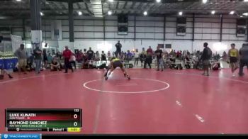 132 lbs Round 4 (6 Team) - Raymond Sanchez, MAT RATS WRESTLING CLUB vs Luke Kunath, RAW POWER