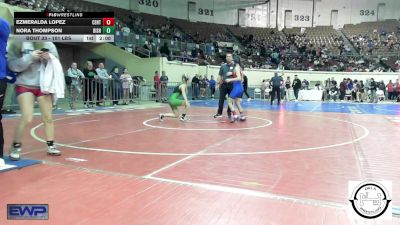 101 lbs Round Of 32 - Ezmeralda Lopez, Central Middle School vs Nora Thompson, Bishop McGuinness
