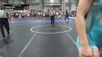 155 lbs Quarterfinal - Dali Braun, Norton Wrestling Club vs Shawna Case, Linn County