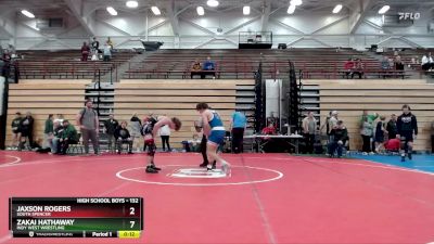 132 lbs Cons. Round 6 - Jaxson Rogers, South Spencer vs Zakai Hathaway, Indy West Wrestling