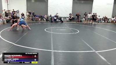 187 lbs Placement Matches (8 Team) - Mason McDonnell, California vs Dominic Darch, New York Gold