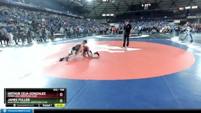 108 lbs Cons. Round 3 - James Fuller, Anacortes Hawkeyes Wrestling Club vs Arthur Ceja Gonzalez, Moses Lake Wrestling Club