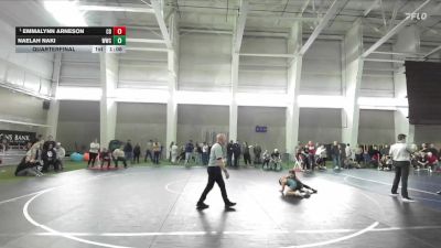 90 lbs Quarterfinal - Emmalynn Arneson, Challis Blackhearts vs Naelah Naki, Westlake Wrestling Club