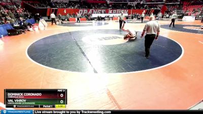 3A 144 lbs Cons. Round 1 - Dominick Coronado, Yorkville (H.S.) vs Val Vihrov, Lincolnshire (Stevenson)