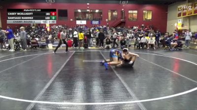 125 lbs Champ. Round 2 - Casey McElligott, Level Up Wrestling Center vs Santiago Ramirez, Lander