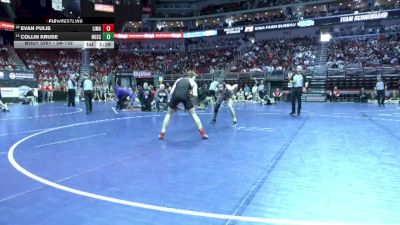 3A-132 lbs Cons. Round 2 - Collin Kruse, North Scott vs Evan Pulis, Linn-Mar