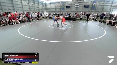 220 lbs Placement Matches (8 Team) - Riley Simmons, Washington vs Clayton Danielson, Minnesota Red