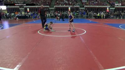 61 lbs Champ. Round 2 - Zachary Lightner, Choteau Mat Sharks vs Dayton Riffel, Magic City Wrestling Club
