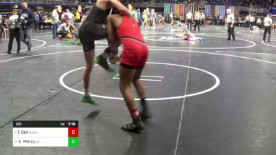 105 lbs Round Of 32 - Tyhieme Bell, Bermudians Springs vs Xavier Peircy, Oil City