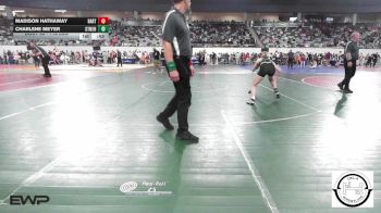 118 lbs Consolation - Madison Hathaway, Bartlesville Junior High (Girls) vs Charlene Meyer, Stillwater Lady Pioneers JH