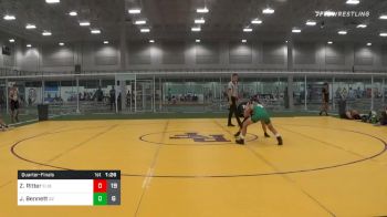 110 lbs Quarterfinal - Zac Ritter, Elite Athletic Club Liberty vs James Bennett, G2 Illinois