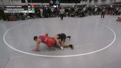 132 lbs Champ. Rd Of 16 - Trevor Christenson, Basehor-Linwood High School Wrestling vs Creighten Lassen, MWC Wrestling Academy