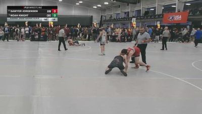 150 lbs Cons. Sub-quarters - Noah Knight, Chickasha vs Sawyer Jorgensen, Greater Heights Wrestling