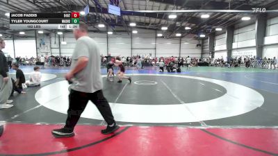 182 lbs Rr Rnd 2 - Jacob Faddis, 84 Athletes Red - HSB vs Tyler Youngcourt, Mat Assassins Silver - HSB