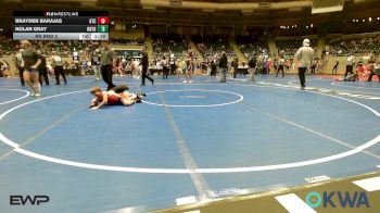 86-92 lbs Rr Rnd 2 - Brayden Barajas, Grove Takedown Club vs Nolan Gray, Untouchables 14U Black