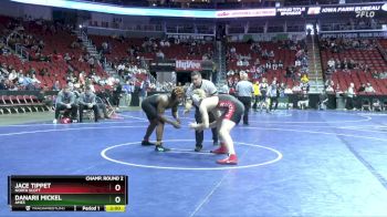 3A-190 lbs Champ. Round 2 - Jace Tippet, North Scott vs Danarii Mickel, Ames