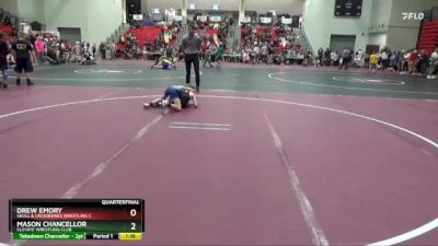 65 lbs Quarterfinal - Mason Chancellor, Elevate Wrestling Club vs Drew Emory, Skull & Crossbones Wrestling C