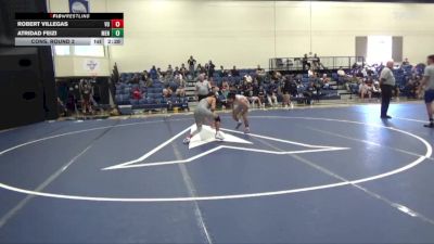 133 lbs Cons. Round 2 - Robert Villegas, Vanguard vs Atridad Feizi, Menlo College