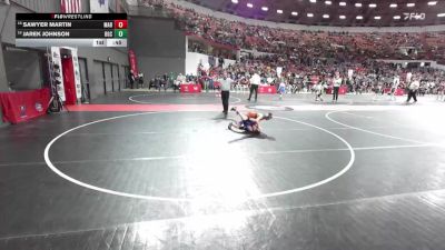 72 lbs Cons. Round 4 - Sawyer Martin, Marshfield vs Jarek Johnson, BGC