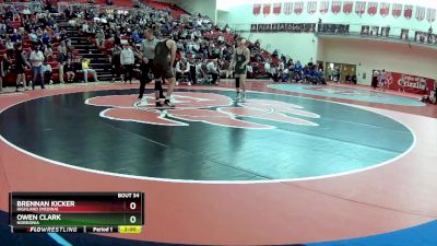 144 lbs Round 1 - Brennan Kicker, Highland (Medina) vs Owen Clark, Nordonia