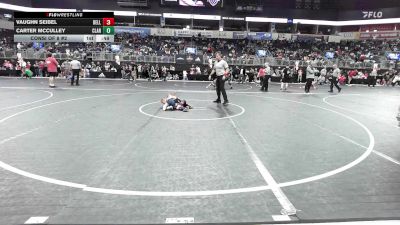46 lbs Consi Of 8 #2 - Vaughn Seibel, Belleville Little Devils vs Carter Mcculley, Claremore Wrestling Club