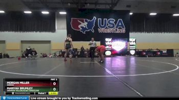 190 lbs Semifinal - Mariyah Brumley, Lebanon Yellowjacket Wrestling vs Morgan Miller, Kansas