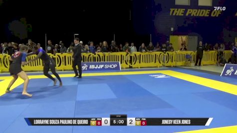 Jonesy Keen Jones vs Lorrayne Souza Paulino De Queiro 2025 Pan IBJJF Jiu-Jitsu No-Gi Championship
