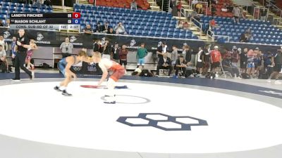 120 lbs Cons. Sub-rd Of 32 - Landyn Fincher, Oregon vs Mason Schlaht, California