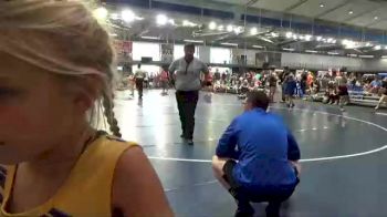 55+60 Round 2 - Cooper Routon, Arab Youth Wrestling vs Jessa Smith, Arab Youth Wrestling