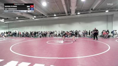 Champ. Round 1 - Sophia Flores, Basement Brawlers Wrestling Club vs Lily Weinreich, The Best Wrestler