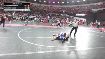 145 lbs Champ. Round 2 - Zachary Knaack, Marshfield vs Bradon Kraft, Oconomowoc Wrestling Club