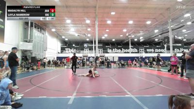 122 lbs Rr Rnd 5 - Madalyn Hill, Journeymen Wrestling - Girls vs Layla Namerow, Kraken Black - Girls