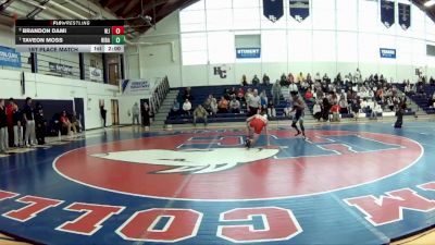 125 lbs 1st Place Match - Taveon Moss, Hiram vs Brandon Dami, Washington & Jefferson