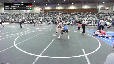 132 lbs Semifinal - Johnny Glascock, Wells Jr Wrestling vs Elijah Balboa, Reed Raiders Wrestling