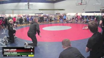 95 lbs Semifinal - Ryder Larkins, Ninety Six Wrestling vs Chance Clarke, Summerville Takedown Club